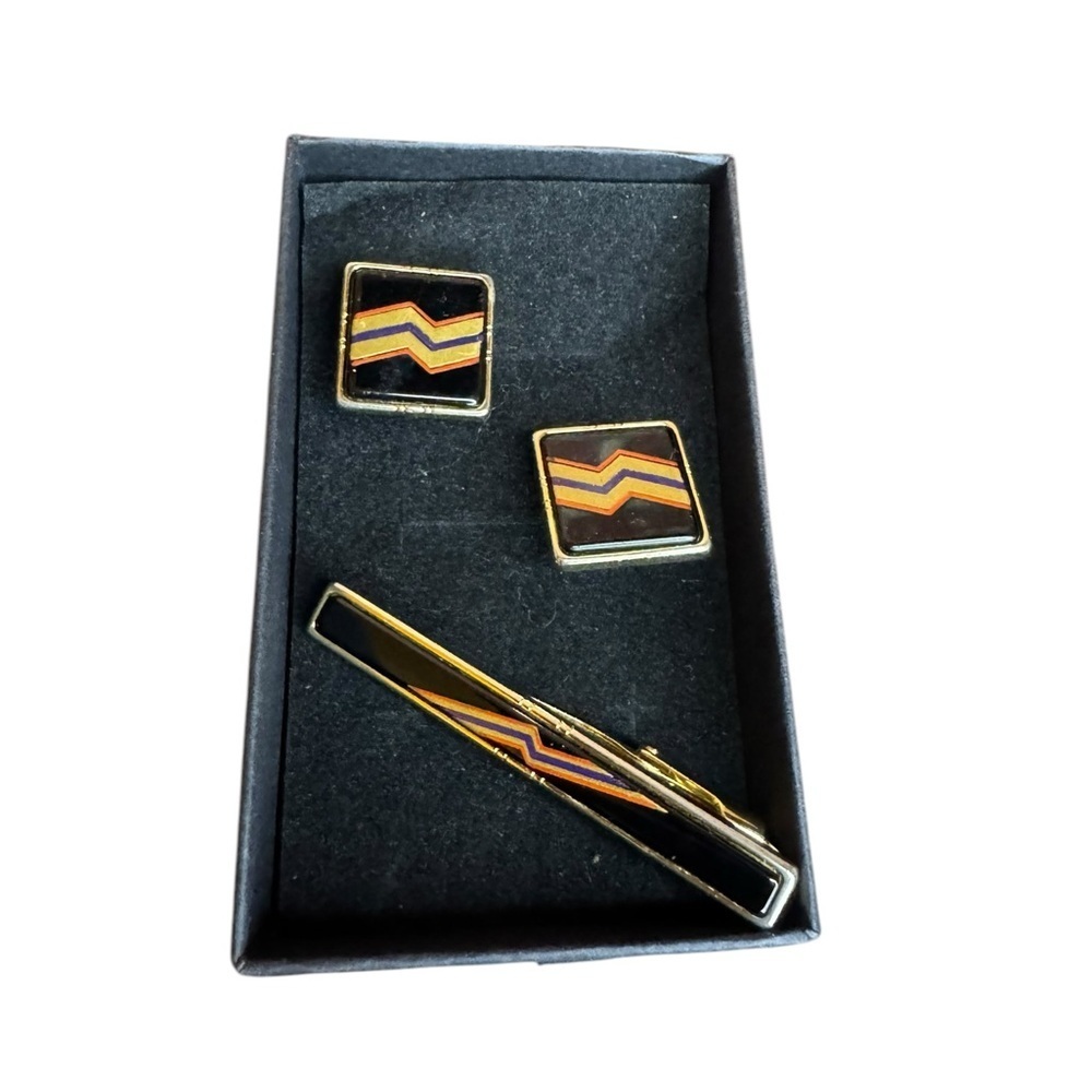 Givenchy Cuff Links and Tie Clip Set